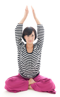 垂れないバスト作りの体操イメージ