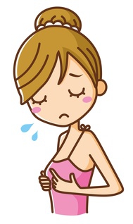 ため息をつく女の子