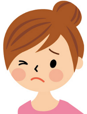 困った女の子