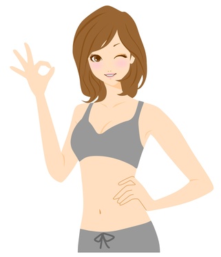 ウインクをしている女の子